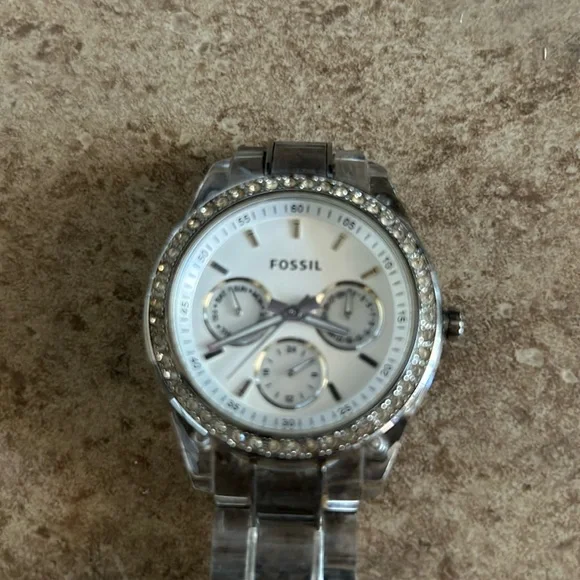 Fossil | Accessories | Fossil Clear Strap Watch With  display picture 1